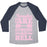 Virgin Teez  Baseball Tee Unisex Tri-Blend Baseball Tee / small / Athletic Gray / Navy FEMALES ARE STRONG AS HELL UNISEX TRI-BLEND BASEBALL TEE
