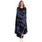 Dark Blue Camouflage Pattern Plakat Hooded Blanket