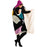 Abstract Pattren Hooded Blanket