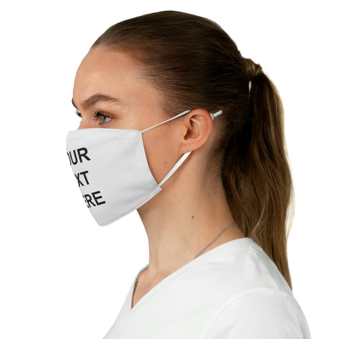 Personalized Face Mask, Custom Face Mask, With Your Own Text or Design, Handmade Custom Face Mask