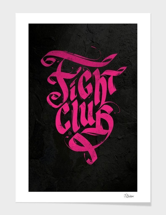 LUVD Framed Art Prints Fight Club Frame