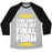 Virgin Teez  Baseball Tee Unisex Tri-Blend Baseball Tee / small / Athletic Gray / Black FINAL FORM UNISEX TRI-BLEND BASEBALL TEE