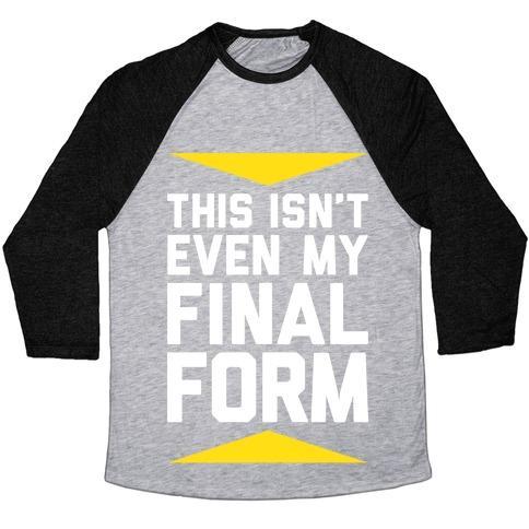 Virgin Teez  Baseball Tee Unisex Tri-Blend Baseball Tee / small / Athletic Gray / Black FINAL FORM UNISEX TRI-BLEND BASEBALL TEE