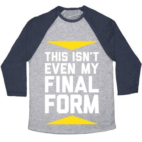 Virgin Teez  Baseball Tee Unisex Tri-Blend Baseball Tee / small / Athletic Gray / Navy FINAL FORM UNISEX TRI-BLEND BASEBALL TEE