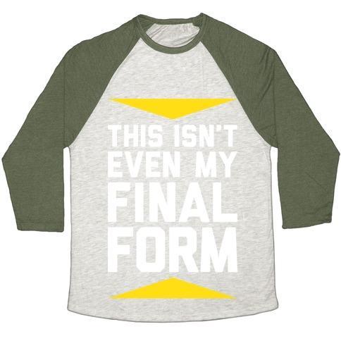 Virgin Teez  Baseball Tee Unisex Tri-Blend Baseball Tee / small / Oatmeal / Moss FINAL FORM UNISEX TRI-BLEND BASEBALL TEE