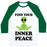 Virgin Teez  Baseball Tee Unisex Classic Baseball Tee / x-small / White/Dark Green FIND YOUR INNER PEACE UNISEX CLASSIC BASEBALL TEE