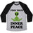 Virgin Teez  Baseball Tee Unisex Tri-Blend Baseball Tee / small / Athletic Gray / Black FIND YOUR INNER PEACE UNISEX TRI-BLEND BASEBALL TEE