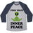 Virgin Teez  Baseball Tee Unisex Tri-Blend Baseball Tee / small / Athletic Gray / Navy FIND YOUR INNER PEACE UNISEX TRI-BLEND BASEBALL TEE