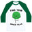 Virgin Teez  Baseball Tee Unisex Classic Baseball Tee / x-small / White/Dark Green FIND YOUR INNER PEAS UNISEX CLASSIC BASEBALL TEE
