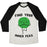 Virgin Teez  Baseball Tee Unisex Tri-Blend Baseball Tee / small / Oatmeal / Black FIND YOUR INNER PEAS UNISEX TRI-BLEND BASEBALL TEE
