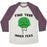 Virgin Teez  Baseball Tee Unisex Tri-Blend Baseball Tee / small / Oatmeal / Maroon FIND YOUR INNER PEAS UNISEX TRI-BLEND BASEBALL TEE