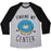 Virgin Teez  Baseball Tee Unisex Tri-Blend Baseball Tee / small / Athletic Gray / Black FINDING MY CENTER UNISEX TRI-BLEND BASEBALL TEE