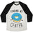 Virgin Teez  Baseball Tee Unisex Tri-Blend Baseball Tee / small / Oatmeal / Black FINDING MY CENTER UNISEX TRI-BLEND BASEBALL TEE