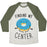 Virgin Teez  Baseball Tee Unisex Tri-Blend Baseball Tee / small / Oatmeal / Moss FINDING MY CENTER UNISEX TRI-BLEND BASEBALL TEE