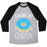 Virgin Teez  Baseball Tee Unisex Tri-Blend Baseball Tee / small / Athletic Gray / Black FINDING MY CENTER UNISEX TRI-BLEND BASEBALL TEE