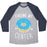 Virgin Teez  Baseball Tee Unisex Tri-Blend Baseball Tee / small / Athletic Gray / Navy FINDING MY CENTER UNISEX TRI-BLEND BASEBALL TEE