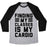 Virgin Teez  Baseball Tee Unisex Tri-Blend Baseball Tee / small / Athletic Gray / Black FINDING MY CLASSES IS MY CARDIO UNISEX TRI-BLEND BASEBALL TEE