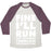 Virgin Teez  Baseball Tee Unisex Tri-Blend Baseball Tee / small / Oatmeal / Maroon FINE I'LL RUN UNISEX TRI-BLEND BASEBALL TEE