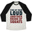 Virgin Teez  Baseball Tee Unisex Tri-Blend Baseball Tee / small / Oatmeal / Black FIRE UP YOUR LOUD ANOTHER ROUND OF SQUATS UNISEX TRI-BLEND BASEBALL TEE