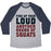 Virgin Teez  Baseball Tee Unisex Tri-Blend Baseball Tee / small / Athletic Gray / Navy FIRE UP YOUR LOUD ANOTHER ROUND OF SQUATS UNISEX TRI-BLEND BASEBALL TEE
