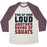 Virgin Teez  Baseball Tee Unisex Tri-Blend Baseball Tee / small / Oatmeal / Maroon FIRE UP YOUR LOUD ANOTHER ROUND OF SQUATS UNISEX TRI-BLEND BASEBALL TEE