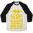 Virgin Teez  Baseball Tee Unisex Tri-Blend Baseball Tee / small / Oatmeal / Black FIRST BASE UNISEX TRI-BLEND BASEBALL TEE