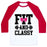 Virgin Teez  Baseball Tee Unisex Classic Baseball Tee / x-small / White/Red FIT AND CLASSY UNISEX CLASSIC BASEBALL TEE