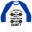 Virgin Teez  Baseball Tee Unisex Classic Baseball Tee / x-small / White/Blue FIT AND SEXY UNISEX CLASSIC BASEBALL TEE
