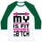Virgin Teez  Baseball Tee Unisex Classic Baseball Tee / x-small / White/Dark Green FIT BOYFRIEND UNISEX CLASSIC BASEBALL TEE