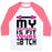 Virgin Teez  Baseball Tee Unisex Classic Baseball Tee / x-small / White/Neon Pink FIT BOYFRIEND UNISEX CLASSIC BASEBALL TEE
