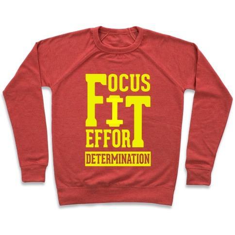 Virgin Teez  Pullover Crewneck Sweatshirt / x-small / Heathered Red FIT CREWNECK SWEATSHIRT
