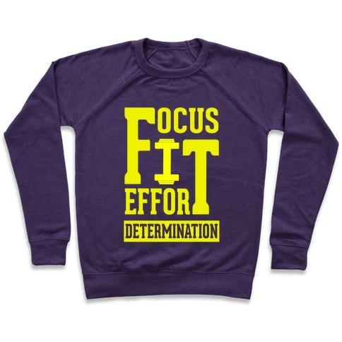 Virgin Teez  Pullover Crewneck Sweatshirt / x-small / Purple FIT CREWNECK SWEATSHIRT