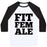 Virgin Teez  Baseball Tee Unisex Classic Baseball Tee / x-small / White/Black FIT FEMALE UNISEX CLASSIC BASEBALL TEE