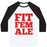 Virgin Teez  Baseball Tee Unisex Classic Baseball Tee / x-small / White/Black FIT FEMALE UNISEX CLASSIC BASEBALL TEE