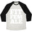 Virgin Teez  Baseball Tee Unisex Tri-Blend Baseball Tee / small / Oatmeal / Black FIT FEMALE UNISEX TRI-BLEND BASEBALL TEE