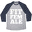Virgin Teez  Baseball Tee Unisex Tri-Blend Baseball Tee / small / Athletic Gray / Navy FIT FEMALE UNISEX TRI-BLEND BASEBALL TEE