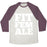 Virgin Teez  Baseball Tee Unisex Tri-Blend Baseball Tee / small / Oatmeal / Maroon FIT FEMALE UNISEX TRI-BLEND BASEBALL TEE