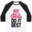Virgin Teez  Baseball Tee Unisex Classic Baseball Tee / x-small / White/Black FIT GIRLS DO IT BEST UNISEX CLASSIC BASEBALL TEE