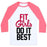 Virgin Teez  Baseball Tee Unisex Classic Baseball Tee / x-small / White/Neon Pink FIT GIRLS DO IT BEST UNISEX CLASSIC BASEBALL TEE