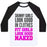 Virgin Teez  Baseball Tee Unisex Classic Baseball Tee / x-small / White/Black FIT GIRLS LOOK GOOD NAKED (TANK) UNISEX CLASSIC BASEBALL TEE