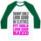 Virgin Teez  Baseball Tee Unisex Classic Baseball Tee / x-small / White/Dark Green FIT GIRLS LOOK GOOD NAKED (TANK) UNISEX CLASSIC BASEBALL TEE