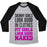 Virgin Teez  Baseball Tee Unisex Tri-Blend Baseball Tee / small / Athletic Gray / Black FIT GIRLS LOOK GOOD NAKED (TANK) UNISEX TRI-BLEND BASEBALL TEE