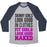 Virgin Teez  Baseball Tee Unisex Tri-Blend Baseball Tee / small / Athletic Gray / Navy FIT GIRLS LOOK GOOD NAKED (TANK) UNISEX TRI-BLEND BASEBALL TEE