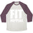 Virgin Teez  Baseball Tee Unisex Tri-Blend Baseball Tee / small / Oatmeal / Maroon FIT HAPPENS UNISEX TRI-BLEND BASEBALL TEE