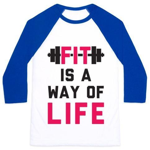 Virgin Teez  Baseball Tee Unisex Classic Baseball Tee / x-small / White/Blue FIT IS A WAY OF LIFE UNISEX CLASSIC BASEBALL TEE