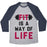 Virgin Teez  Baseball Tee Unisex Tri-Blend Baseball Tee / small / Athletic Gray / Navy FIT IS A WAY OF LIFE UNISEX TRI-BLEND BASEBALL TEE