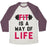 Virgin Teez  Baseball Tee Unisex Tri-Blend Baseball Tee / small / Oatmeal / Maroon FIT IS A WAY OF LIFE UNISEX TRI-BLEND BASEBALL TEE