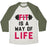 Virgin Teez  Baseball Tee Unisex Tri-Blend Baseball Tee / small / Oatmeal / Moss FIT IS A WAY OF LIFE UNISEX TRI-BLEND BASEBALL TEE
