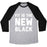 Virgin Teez  Baseball Tee Unisex Tri-Blend Baseball Tee / small / Athletic Gray / Black FIT IS THE NEW BLACK UNISEX TRI-BLEND BASEBALL TEE