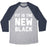 Virgin Teez  Baseball Tee Unisex Tri-Blend Baseball Tee / small / Athletic Gray / Navy FIT IS THE NEW BLACK UNISEX TRI-BLEND BASEBALL TEE